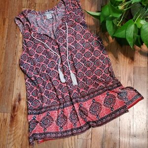 EUC Lucky Brand Sleeveless Shirt Size M